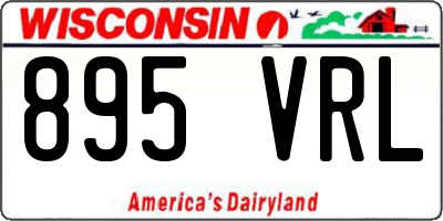WI license plate 895VRL