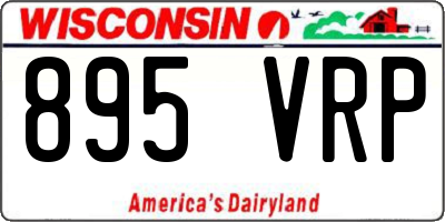 WI license plate 895VRP