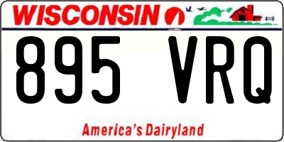 WI license plate 895VRQ