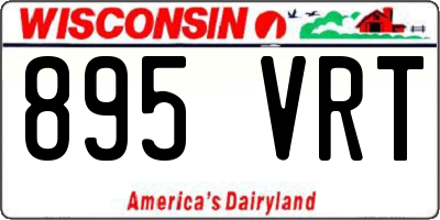 WI license plate 895VRT