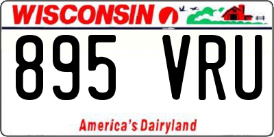 WI license plate 895VRU