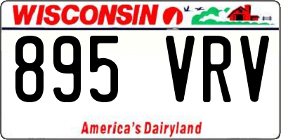 WI license plate 895VRV
