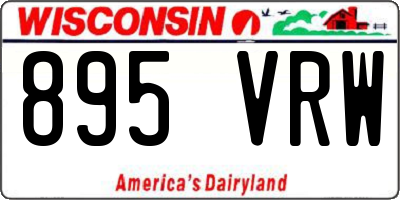 WI license plate 895VRW
