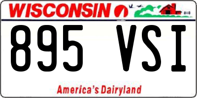 WI license plate 895VSI
