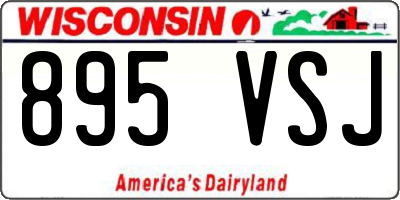 WI license plate 895VSJ
