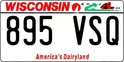 WI license plate 895VSQ