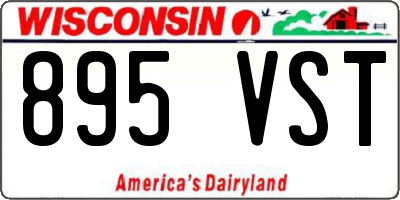 WI license plate 895VST