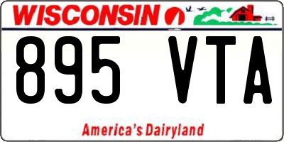 WI license plate 895VTA