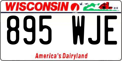 WI license plate 895WJE