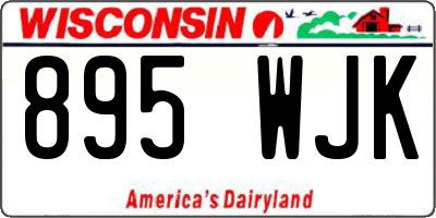 WI license plate 895WJK