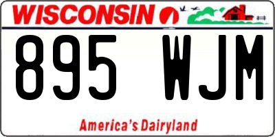 WI license plate 895WJM