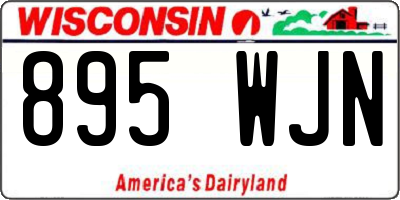 WI license plate 895WJN