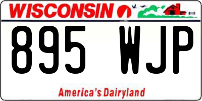 WI license plate 895WJP
