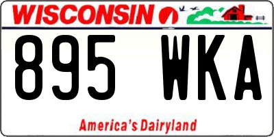 WI license plate 895WKA