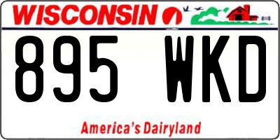 WI license plate 895WKD