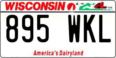 WI license plate 895WKL