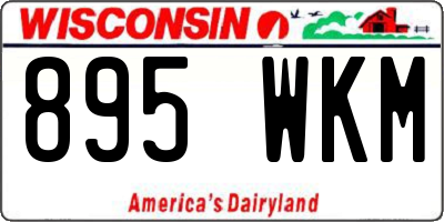 WI license plate 895WKM