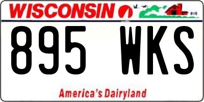WI license plate 895WKS