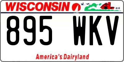 WI license plate 895WKV