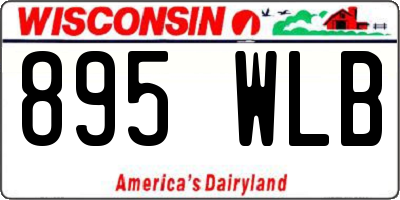 WI license plate 895WLB