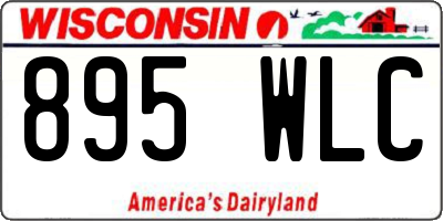 WI license plate 895WLC