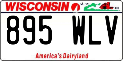 WI license plate 895WLV