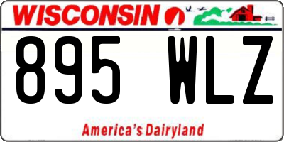 WI license plate 895WLZ