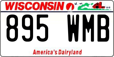 WI license plate 895WMB