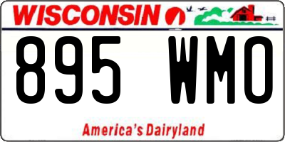 WI license plate 895WMO