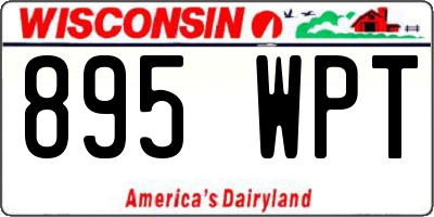 WI license plate 895WPT