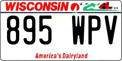 WI license plate 895WPV