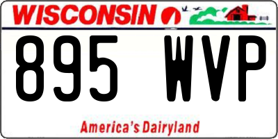 WI license plate 895WVP