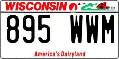 WI license plate 895WWM