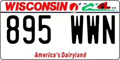WI license plate 895WWN