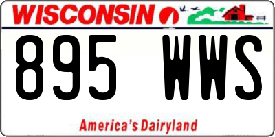 WI license plate 895WWS