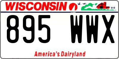 WI license plate 895WWX