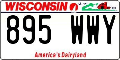 WI license plate 895WWY