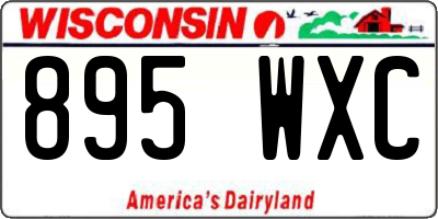 WI license plate 895WXC