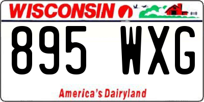 WI license plate 895WXG