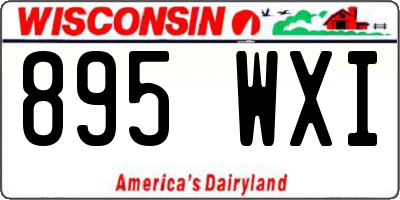 WI license plate 895WXI