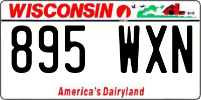 WI license plate 895WXN