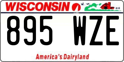 WI license plate 895WZE