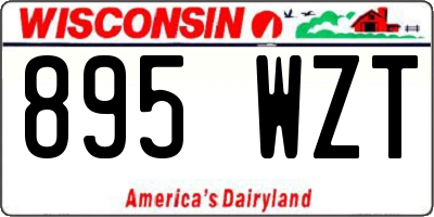 WI license plate 895WZT