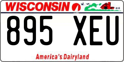 WI license plate 895XEU