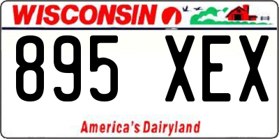 WI license plate 895XEX