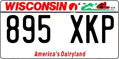 WI license plate 895XKP