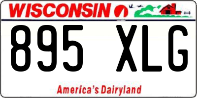 WI license plate 895XLG