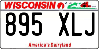 WI license plate 895XLJ