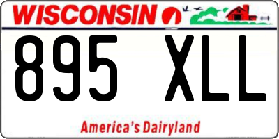 WI license plate 895XLL