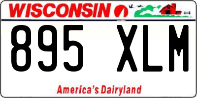 WI license plate 895XLM